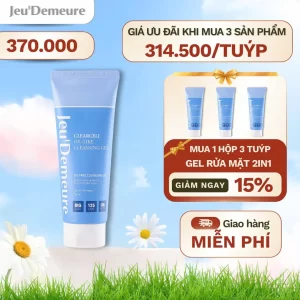 Gel rửa mặt tẩy trang 2 in 1     Jeu'Demeure-Làm sạch sâu (Tuýp 250ml)
