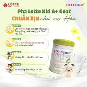 Sản phẩm dinh dưỡng Lotte Kid A  +  Goat  760 g